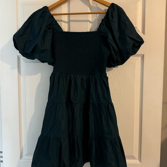 Entro Women’s Puff Sleeve Tiered Mini Dress Size Medium - Picture 3 of 5